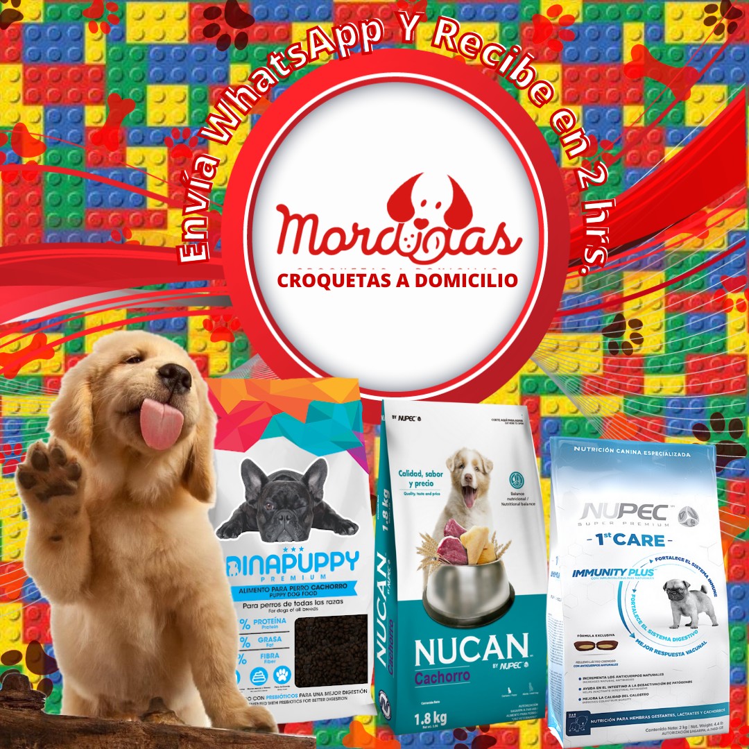 Opciones de alimento para cachorros
